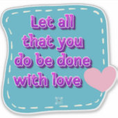 Sticker van de Schrift (Voorkant)