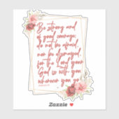 Sticker van de Schrift (Vel)