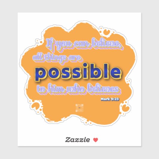 Sticker van de Schrift (Vel)