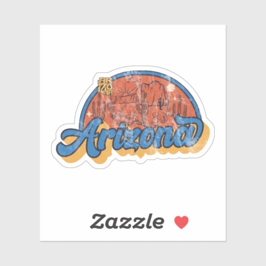 Sticker van de staat Arizona (Vel)