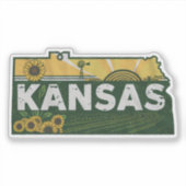 Sticker van de staat Kansas (Voorkant)