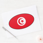 Sticker van de Tunesische vlag (Envelop)