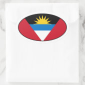Sticker van de vlag van Antigua en Barbuda (Tas)