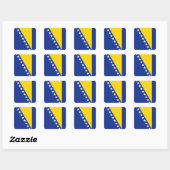 Sticker van de vlag van Bosnië-Herzegovina (Vel)