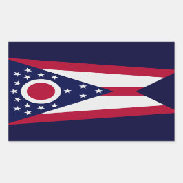 Sticker van de vlag van de Ohio-staat