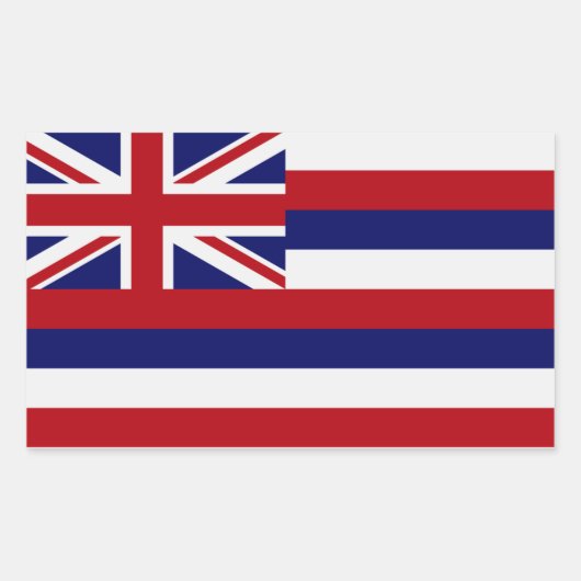 Sticker van de vlag van Hawaii-staat (Voorkant)