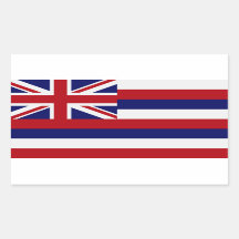 Sticker van de vlag van Hawaii-staat