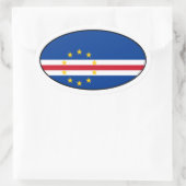Sticker van de vlag van Kaapverdië (Tas)