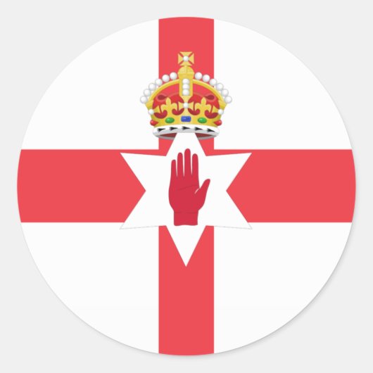 Sticker van de vlag van Noord-Ierland (Voorkant)