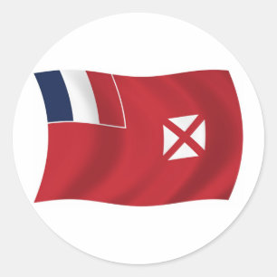 Sticker van de vlag van Wallis en Futuna