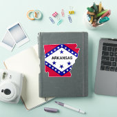 Sticker van de vlaggenstaat van de Arkansas (iPad Cover)