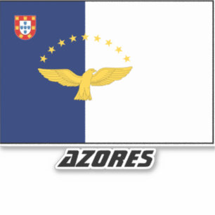 Sticker van de vlaglaser van de Azoren