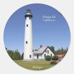 Sticker van de vuurtoren van Presque Isle