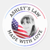 Sticker van de wet van Ashley (Voorkant)