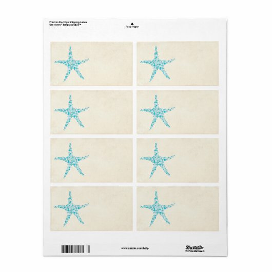 Sticker van de Zeester Aqua van het geschikt om (Full Sheet)