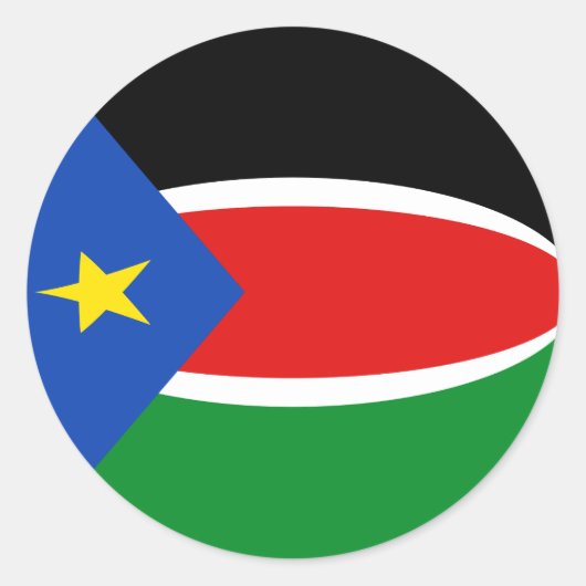 Sticker van de Zuid-Soedanese vlag (Voorkant)