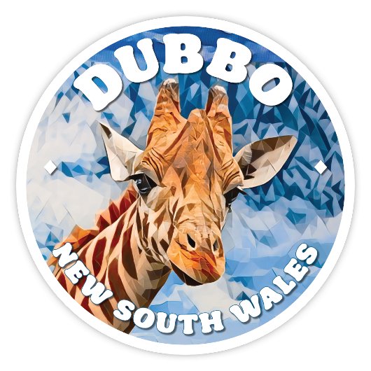 Sticker van Dubbo, New South Wales