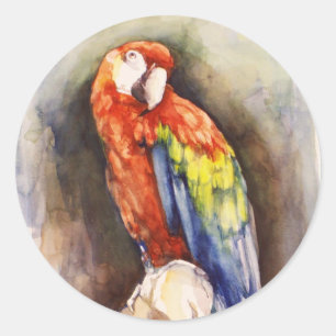 Sticker van edele papegaaien