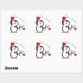 sticker van een blije pinguïn (Vel)