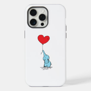 sticker van een cute olifant, telefoonhoesje iPhone 15 pro max case