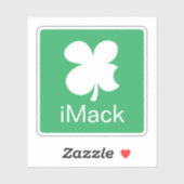 sticker van een grappige klaver voor laptop (Vel)