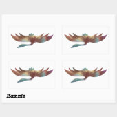 Sticker van een kraan in acrylstijl (Vel)