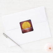 sticker van een middernachtzon (Envelop)