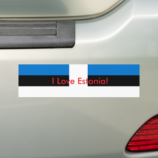 Sticker van Estland (Op auto)