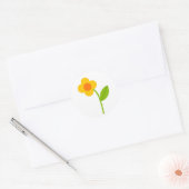 Sticker van gele bloemen (Envelop)
