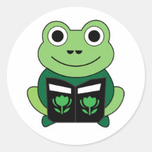 sticker van gesneden kikker