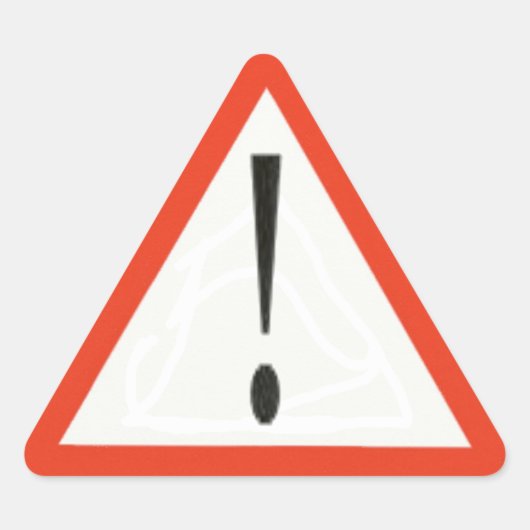 Sticker van gevarensignaal (Voorkant)
