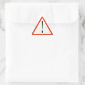 Sticker van gevarensignaal (Tas)