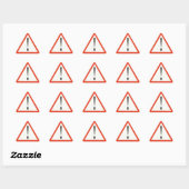 Sticker van gevarensignaal (Vel)