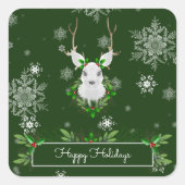 Sticker van groene rendieren (Voorkant)