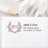 Sticker van het Adres van de Terugkeer van de fees (Insitu)