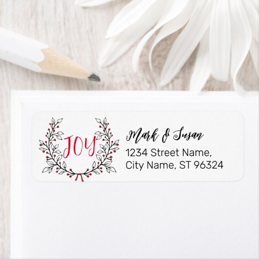 Sticker van het Adres van de Terugkeer van de fees (Insitu)