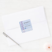 Sticker van het Baby shower van het landelijke Gra (Envelop)