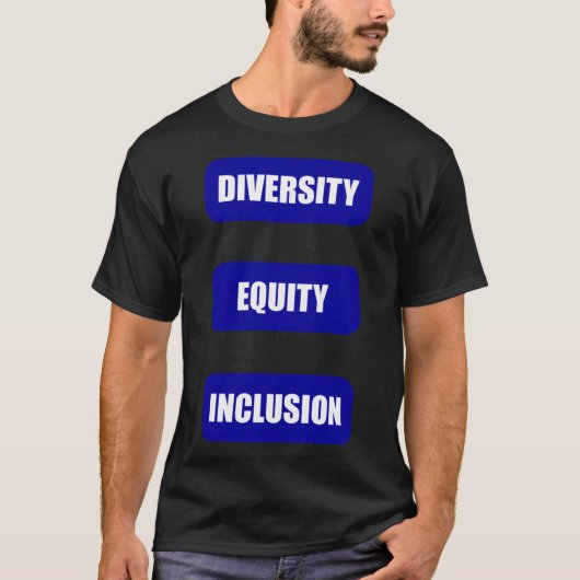 Sticker van het Diversity Equity Inclusion Pack 1 T-shirt (Voorkant)