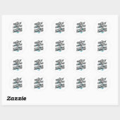 Sticker van het Dunning-Krugereffect (Vel)