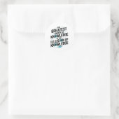 Sticker van het Dunning-Krugereffect (Tas)