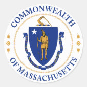 Sticker van het Gemenebest van Massachusetts (Voorkant)