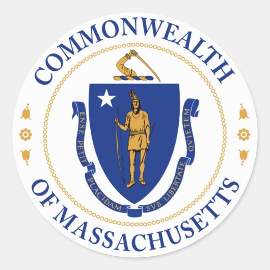 Sticker van het Gemenebest van Massachusetts (Voorkant)