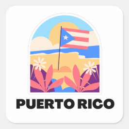 Sticker van het landschap Puerto Rico