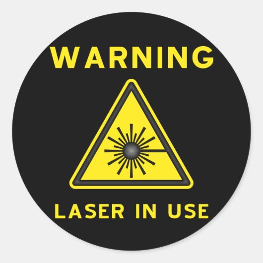 Sticker van het laserwaarschuwingssymbool (Voorkant)