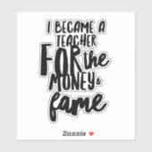 Sticker van het Leven van de leraar (Vel)