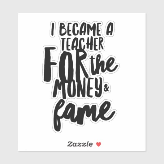 Sticker van het Leven van de leraar (Vel)