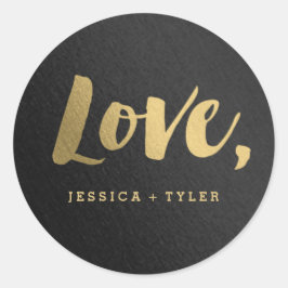 Sticker van het Liefde-liefdeshuwelijk