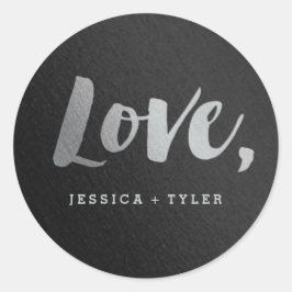 Sticker van het Liefde-liefdeshuwelijk