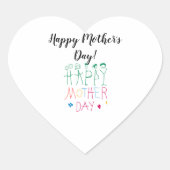 Sticker van het moederhart (Voorkant)