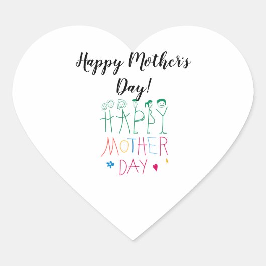 Sticker van het moederhart (Voorkant)